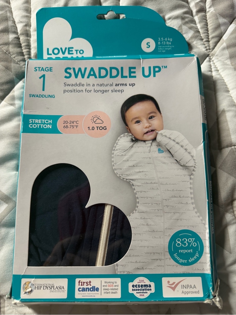 Love to Dream Swaddle Up Stage 1- Newborn- Navy
